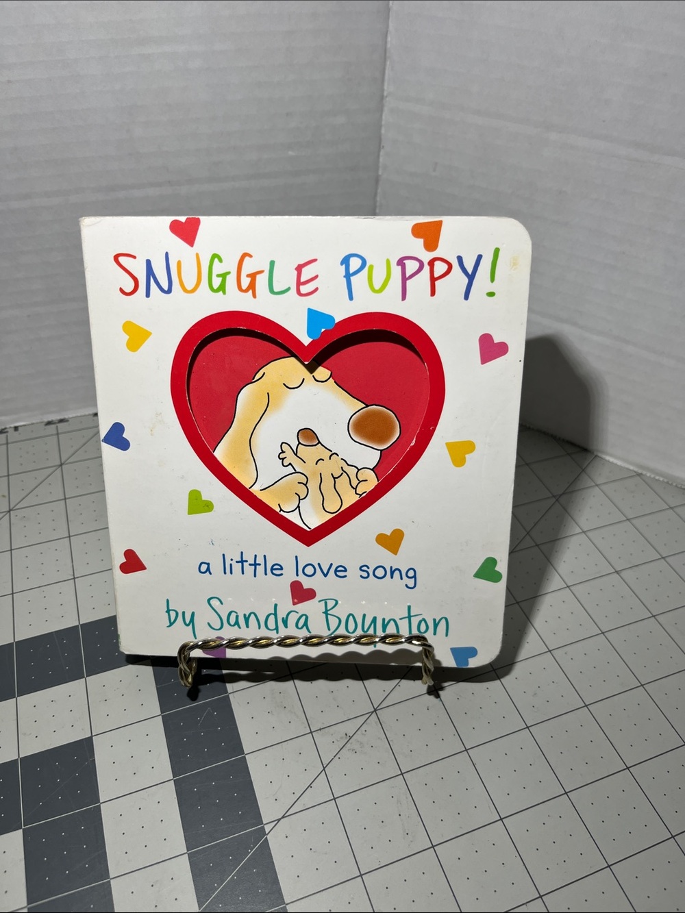 Children's Board Book - White with Red Heart